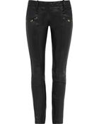 Balmain Leather Pants - Lyst