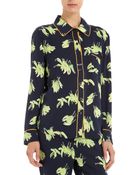 Piamita Peppers Print Isabella Pajama Shirt - Lyst
