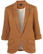 Topshop Ponte Boyfriend Blazer - Lyst