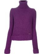 DSquared2 Chunky Knit Ribbed Sweater - Lyst