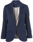 Topshop Ponte Boyfriend Blazer - Lyst
