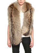 Giuseppe Zanotti Murmasky Fur Hooded Vest - Lyst