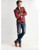 Diesel Schadel Plaid Shirt - Lyst
