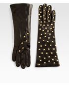Portolano Nappa Studded Leather Gloves - Lyst
