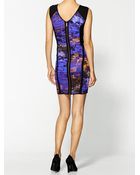 Rebecca Minkoff Madison Aurora Print Silk Dress - Lyst