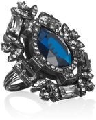 Lanvin Oversized Swarovski Crystal Ring - Lyst