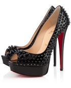 Christian Louboutin Lady Peep Spikes - Lyst