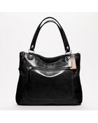 Coach Poppy Leather Glam Tote - Lyst