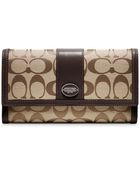 Coach Legacy Signature Checkbook Wallet - Lyst