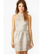 Nasty Gal Metallic Splatter Dress - Lyst