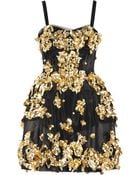 Dolce & Gabbana Embellished Mesh Dress - Lyst