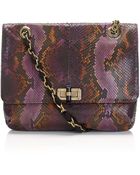 Lanvin Happy Mm Python Shoulder Bag - Lyst