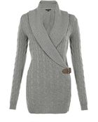 Ralph Lauren Black Label Shawl Collar Tunic - Lyst