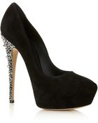 Casadei Fred Suede Court Shoe - Lyst