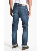 Lucky Brand Club Slim Straight Leg Denim Jeans - Lyst