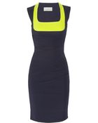 Preen By Thornton Bregazzi Blythe Pleated Stretchcrepe Dress - Lyst