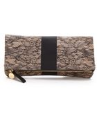 Clare Vivier Lace Fold Over Clutch - Lyst