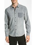 Life After Denim Reversible Chambray Shirt - Lyst