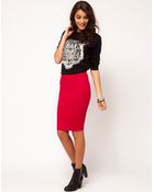 ASOS Collection Asos Pencil Skirt in Jersey - Lyst