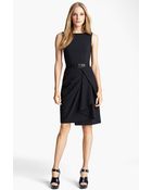 Michael Kors Lightweight Crepe Sheath Dress - Lyst