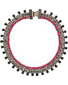 Topshop Neon Thread Rhinestone Collar - Lyst
