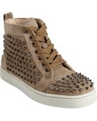 Christian Louboutin Louis Spikes Flat - Lyst