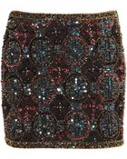 Topshop Premium Embellished Skirt - Lyst