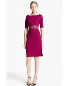 Emilio Pucci Lace Waist Punto Milano Dress - Lyst