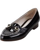Jason Wu Patent Jewelbutton Oxford Black - Lyst