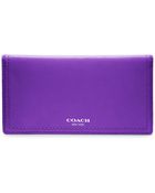 Coach Legacy Leather Checkbook Cover - Lyst