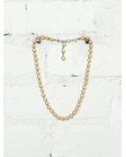 Free People Vintage Costume Pearl Necklace - Lyst