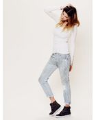 Free People 5 Pocket Slim Slouch Jeans - Lyst