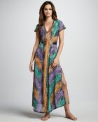 Missoni Zigzag Snakeprint Caftan Coverup - Lyst