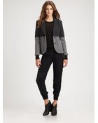 Rag & Bone Two Tone Wool Knit Blazer - Lyst