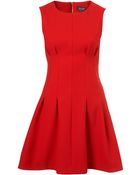 Topshop Seam Waist Shift Dress - Lyst