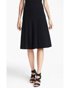 Donna Karan New York Collection Flared Jersey Skirt - Lyst