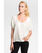 Robert Rodriguez Sequin Scoop Tee - Lyst