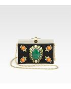 Jason Wu Karlie Embellished Satin Box Clutchblack - Lyst