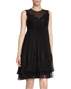 Dolce & Gabbana Lace Sleeveless Crewneck Dress - Lyst