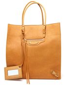 Balenciaga Papier Grained Leather Tote Bag - Lyst