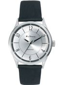 Ben Sherman Silver Dial Leather Strap Watch - Lyst