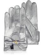 Patrizia Pepe Laminated Leather Gloves - Lyst