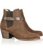 Rag & Bone Durham Brushed Leather Ankle Boots - Lyst