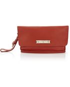 McQ by Alexander McQueen Plaque Leather Clutch - Lyst