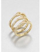 Michael Kors Pavé Buckle Stack Ring - Lyst