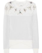 3.1 Phillip Lim Snowflake Embellished Wool Blend Sweater - Lyst