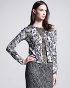 Bottega Veneta Roseprint Cardigan - Lyst