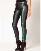 Asos Skinny Jeans in Holographic Finish - Lyst