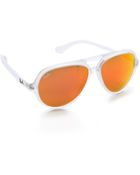 Ray-Ban Mirrored Cats Aviator Sunglasses - Lyst