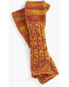 Lulu Cabled Fingerless Gloves - Lyst